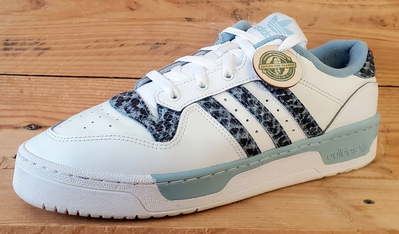 Adidas Rivalry Low Leather Trainers UK10/US10.5/EU44.5 EG7636 White/Ash Grey