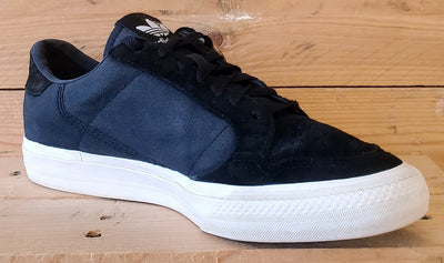 Adidas Continental Vulc Low Canvas/Suede Trainers UK9/US9.5/EU43 FU9471 Black