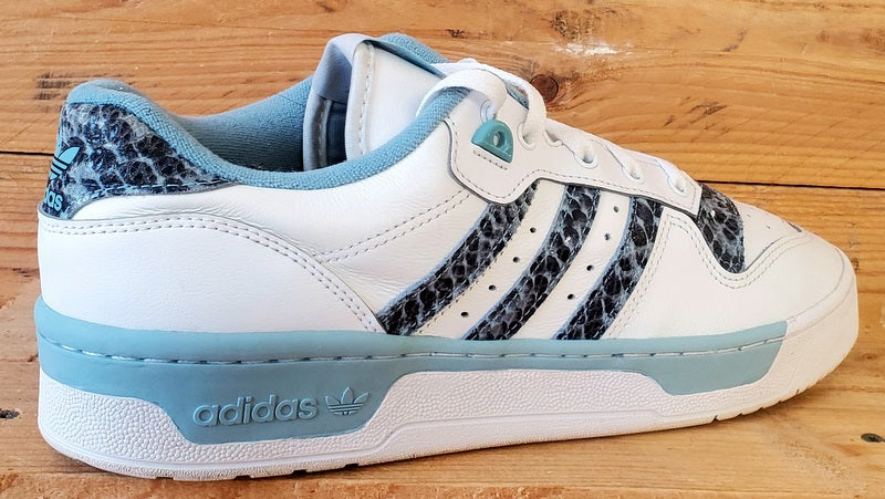 Adidas Rivalry Low Leather Trainers UK10/US10.5/EU44.5 EG7636 White/Ash Grey