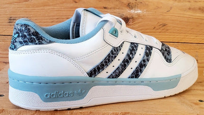 Adidas Rivalry Low Leather Trainers UK10/US10.5/EU44.5 EG7636 White/Ash Grey