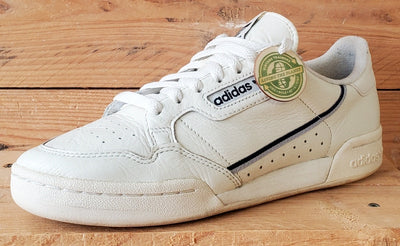 Adidas Continental 80 Low Leather Trainers UK7/US7.5/EU40.5 F99721 Off White