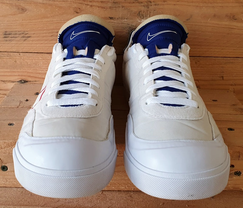 Nike Drop Type Low Nylon/Suede  Trainers UK10/US11/EU45 CQ0989-100 White/Blue