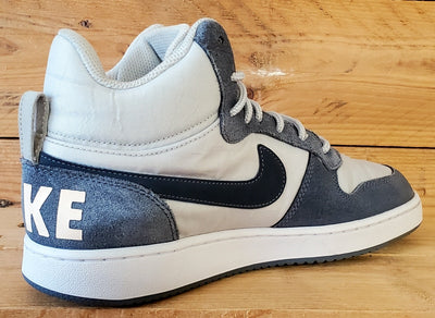 Nike Court Borough Premium Mid Trainers UK6/US8.5/EU40 844907-005 Pure Platinum