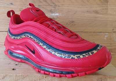 Nike Air Max 97 Low Trainers UK8/US10.5/EU42.5 BV6113-600 Leopard Pack Red