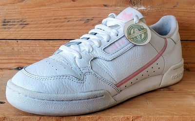 Adidas Continental 80 Low Leather Trainers UK7.5/US9/EU41 G27722 White/Pink