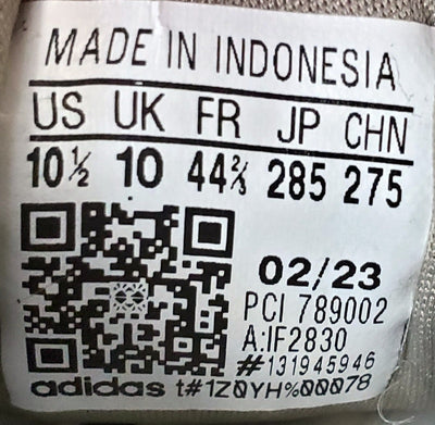 Adidas Nucombe Low Canvas Trainers UK10/US10.5/EU44.5 IF2830 Silver Pebble