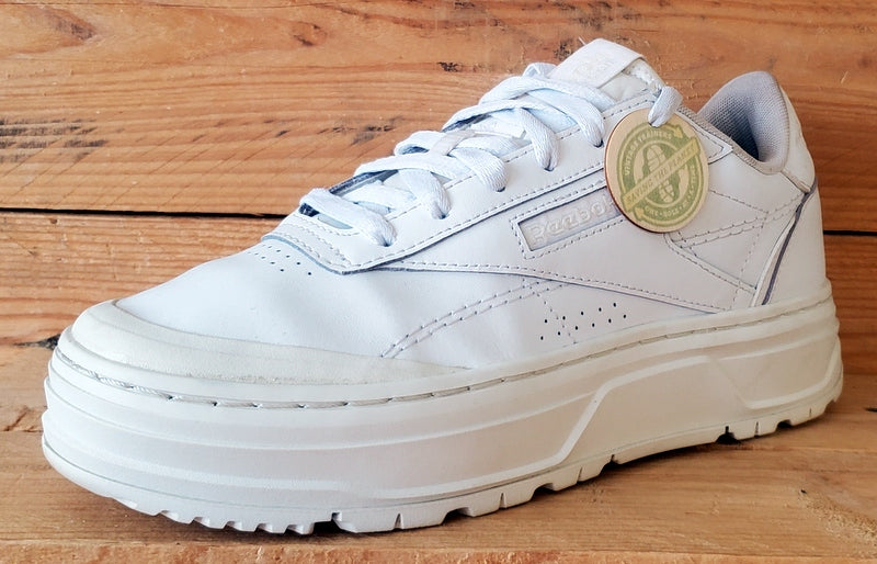 Reebok Club C Double Geo Low Leather Trainers UK5/US7.5/EU38 H69140 White