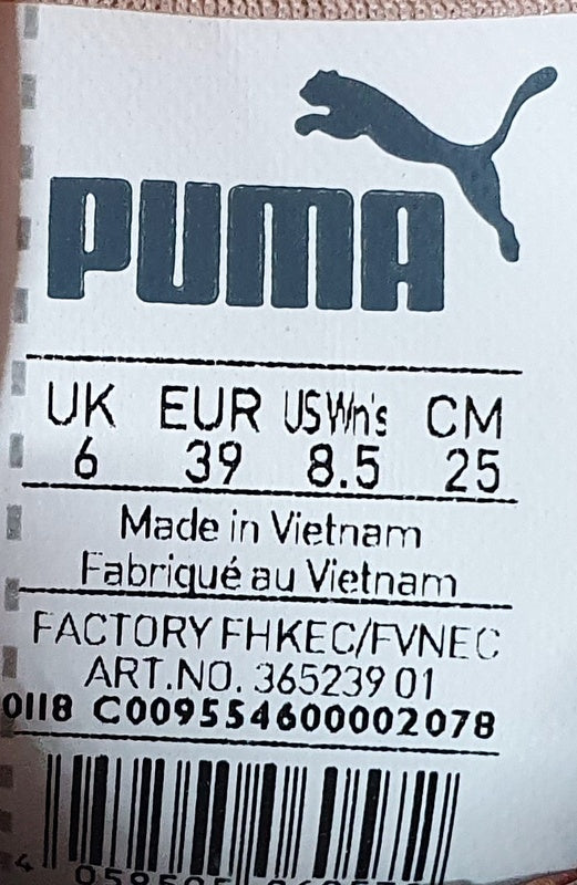 Puma Vikky Low Silk Trainers 365239 01 Peach Beige/White UK6/US8.5/EU39
