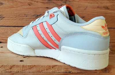 Adidas Rivalry Low Leather Trainers UK8/US9.5/EU42 H68109 Grey/Orange/White