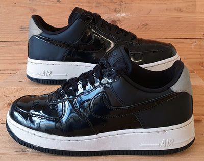 Nike Air Force 1 07 Low Leather Trainers UK6/US8.5/EU40 AH6827-001 Black/Silver