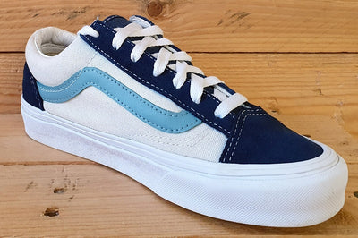 Vans Off The Wall Low Canvas Trainers UK4/US6.5/EU36.5 500714 Cream/Navy