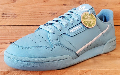 Adidas Continental 80 Low Leather Trainers UK9/US9.5/EU43 EE4145 Ash Blue/Grey