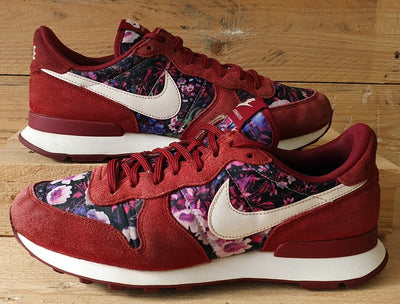 Nike Internationalist Low Suede Trainers UK7/US9.5/EU41 828404-601 Red/Floral