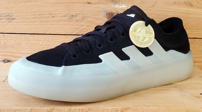 Adidas Znsored Low Canvas Trainers UK9/US9.5/EU43 HP5987 Black/Grey