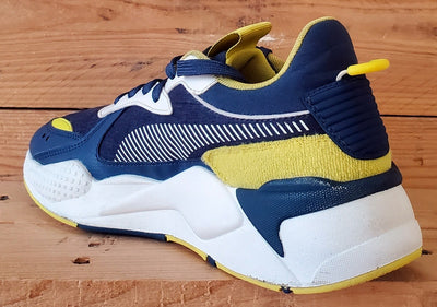 Puma RS-X Low Textile Trainers UK6/US7C/EU39 371626-02 Navy/White/Yellow