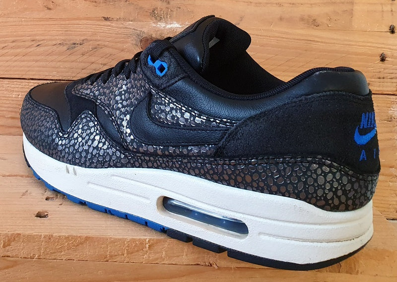 Nike Air Max 1 Low Deluxe Trainers UK9/US10/EU44 684708-001 Black Safari