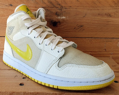 Nike Air Jordan 1 Mid SE Trainers UK6.5/US9/EU40.5 DB2822-107 Volt Yellow