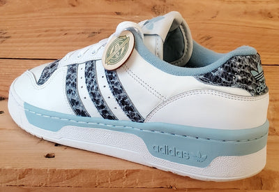 Adidas Rivalry Low Leather Trainers UK10/US10.5/EU44.5 EG7636 White/Ash Grey