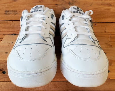 Adidas Rivalry Low Leather Trainers UK12/US12.5/EU47 IE4747 Off White/Grey