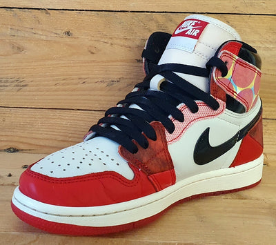 Nike Air Jordan 1 Spiderman High Trainers UK6/US7/EU40 DV1748-601 Red/White