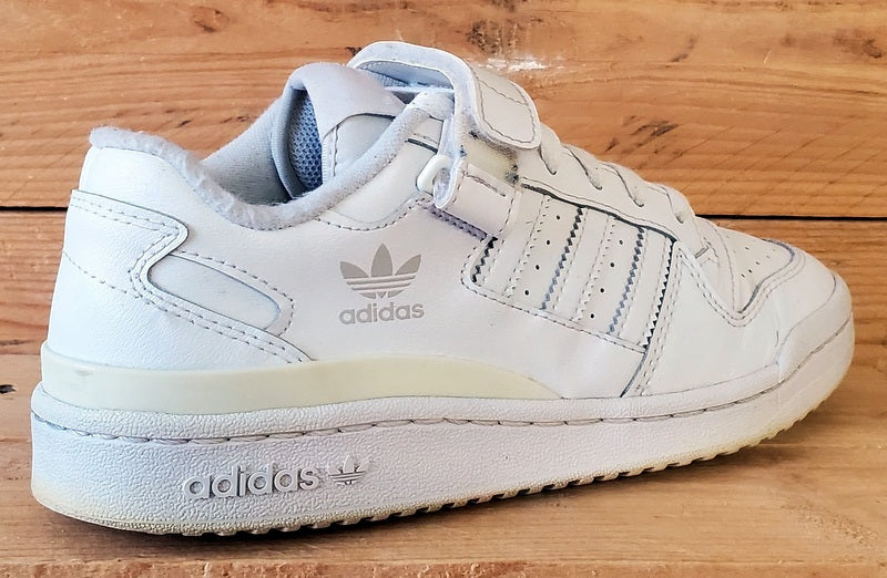 Adidas Forum Low Leather Trainers UK6/US6.5/EU39 FY7973 Triple White