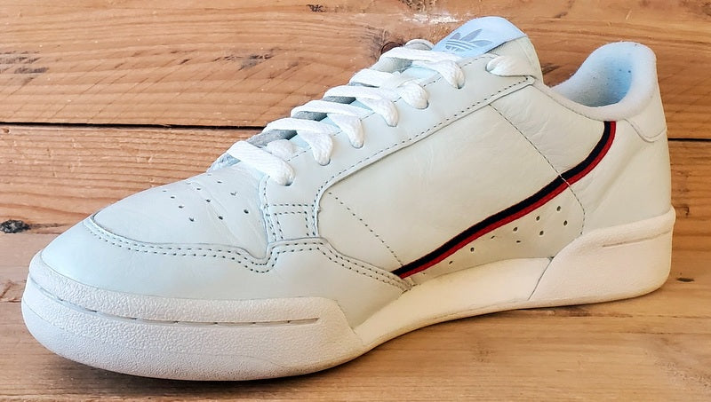 Adidas Continental 80 Low Leather Trainers UK7/US7.5/EU40.5 B41680 Rascal White