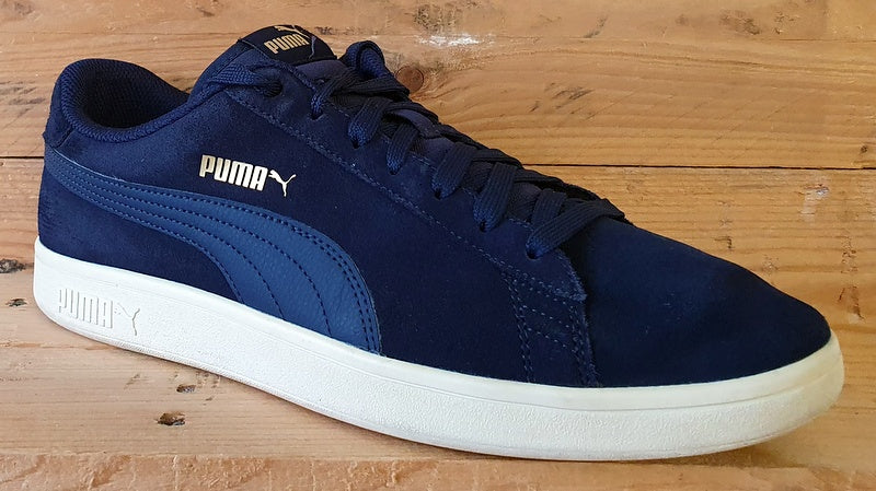 Puma Smash V2 Low Suede Trainers UK10/US11/EU44.5 364989-24 Navy/Cream