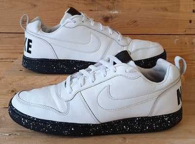 Nike Court Borough Low Leather Trainers UK9/US10/EU44 916760-100 White/Black