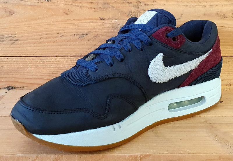 Nike Air Max 1 Crepe Low Suede Trainers UK9/US10/EU44 CD7861-400 Dark Obsidian