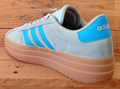 Adidas VL Court Bold Low Suede Trainers UK7/US8.5/EU40.5 IH2310 Halo Blue