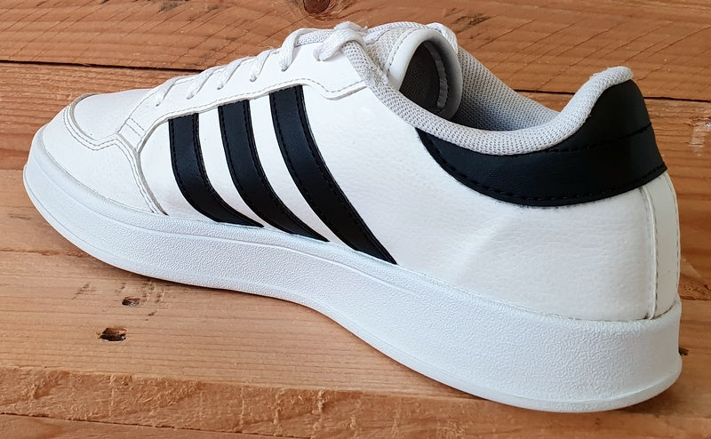 Adidas Breaknet Low Leather Trainers UK6.5/US8/EU40 FX8724 White/Black