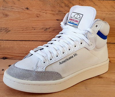 Adidas Americana High Canvas Trainers UK4.5/US5/EU37 EG5522 Cloud White