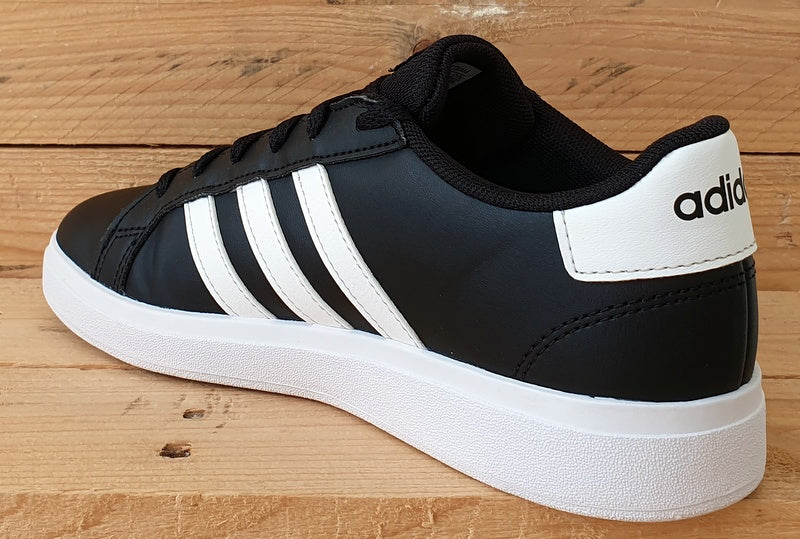 Adidas Grand Court 2.0 Low Leather Trainers UK5/US5.5/EU38 GW6503 Black/White