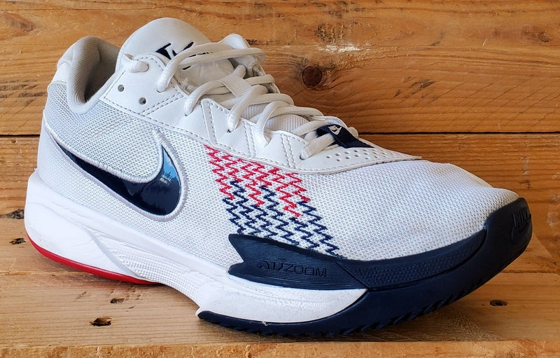 Nike Air Zoom G.T Low Textile Trainers UK8.5/US9.5/EU43 FB2599-104 White/Navy