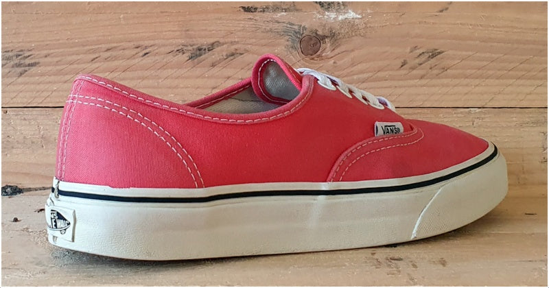 Vans Off The Wall Low Canvas Trainers UK6.5 US9 EU40 T375 Bright Pink Gum Sole