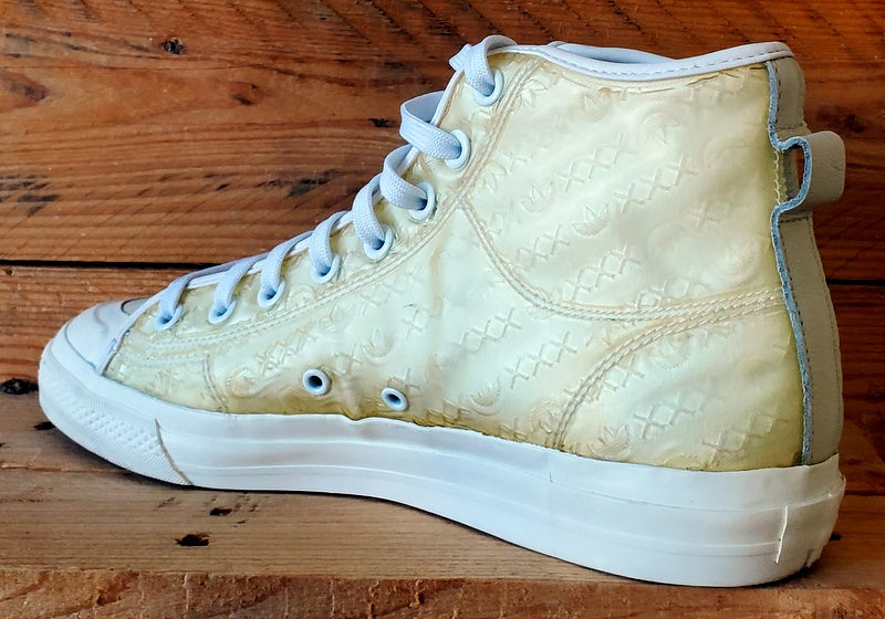 Adidas Nizza Mid Synthetic Trainers UK10.5/US11/EU45 FX2418 White