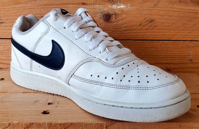 Nike Court Vision Low Leather Trainers UK7/US8/EU41 DH2987-101 White/Black