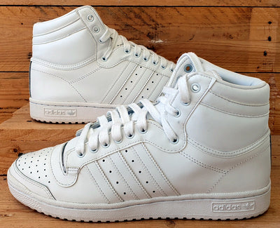 Adidas Top Ten Mid Leather Trainers S84596 Triple White UK9/US9.5/EU43