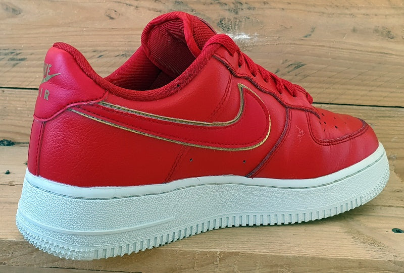 Nike Air Force 1 Low Leather Trainers UK5.5/US8/EU39 AO2132-602 University Red