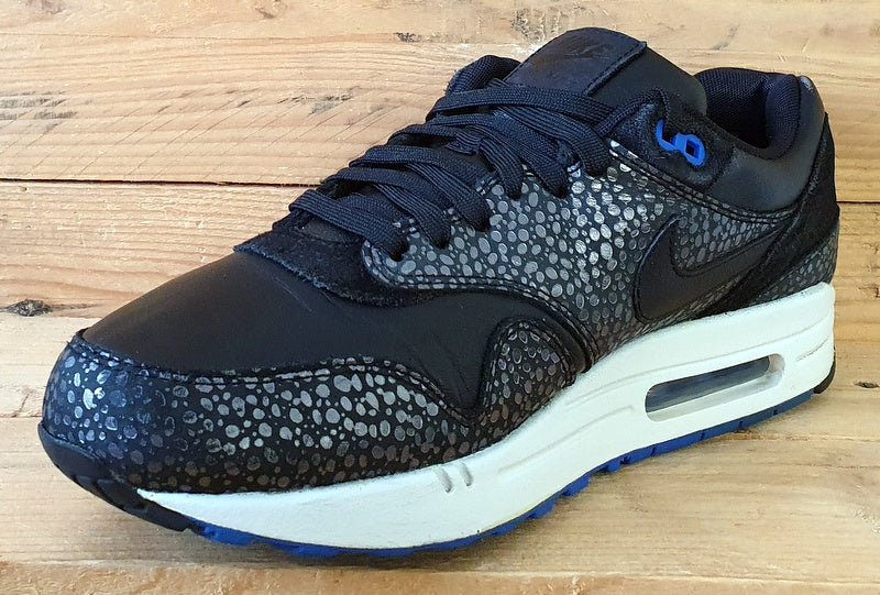 Nike Air Max 1 Low Deluxe Trainers UK9/US10/EU44 684708-001 Black Safari