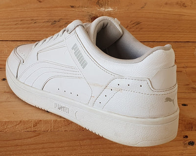 Puma Rebound Joy Low Leather Trainers UK11/US12/EU46 380747-02 Triple White