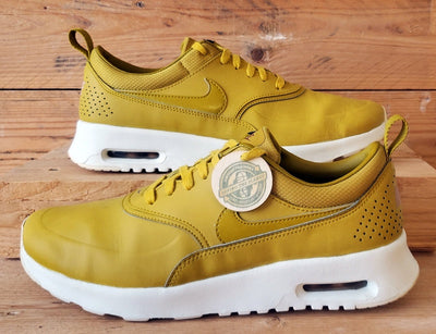 Nike Air Max Thea Premium Leather Trainers UK6/US8.5/EU40 616723-303 Dark Citron