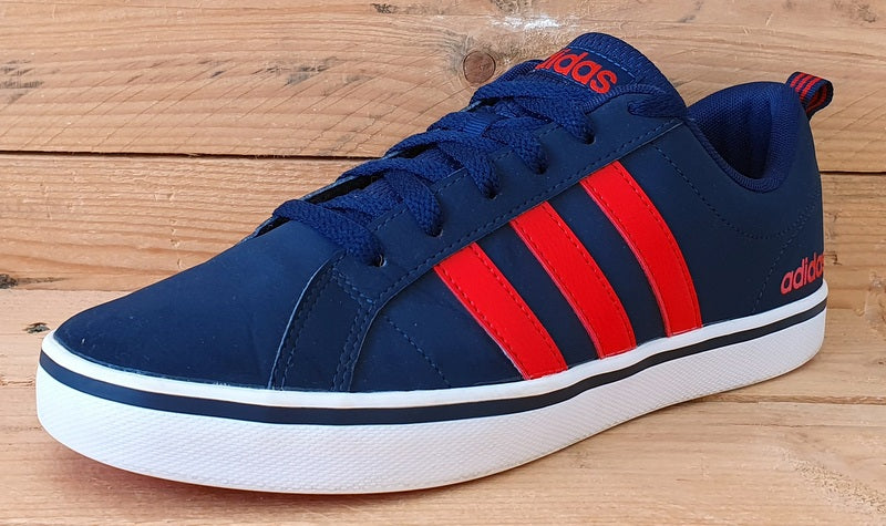 Adidas VS Pace Low Synthetic Trainers UK7/US7.5/EU40.5 B74317 Navy/Red