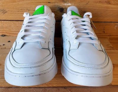 Adidas Supercourt Low Leather Trainers UK9.5/US10/EU44 FX5707 White/Green