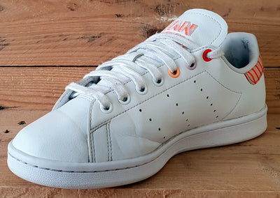 Adidas Stan Smith Low Leather Trainers UK6.5/US8/E40 H03196 White Pink Solar Red