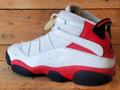 Nike Air Jordan 6 Rings Mid Leather Trainers UK13/US14/EU48.5 322992-123 White