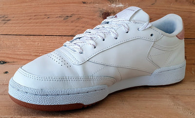 Reebok Classic Club C 85 leather Trainers UK6/US8.5/E39 FY5143 White Blush Metal