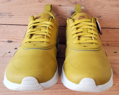 Nike Air Max Thea Premium Leather Trainers UK6/US8.5/EU40 616723-303 Dark Citron