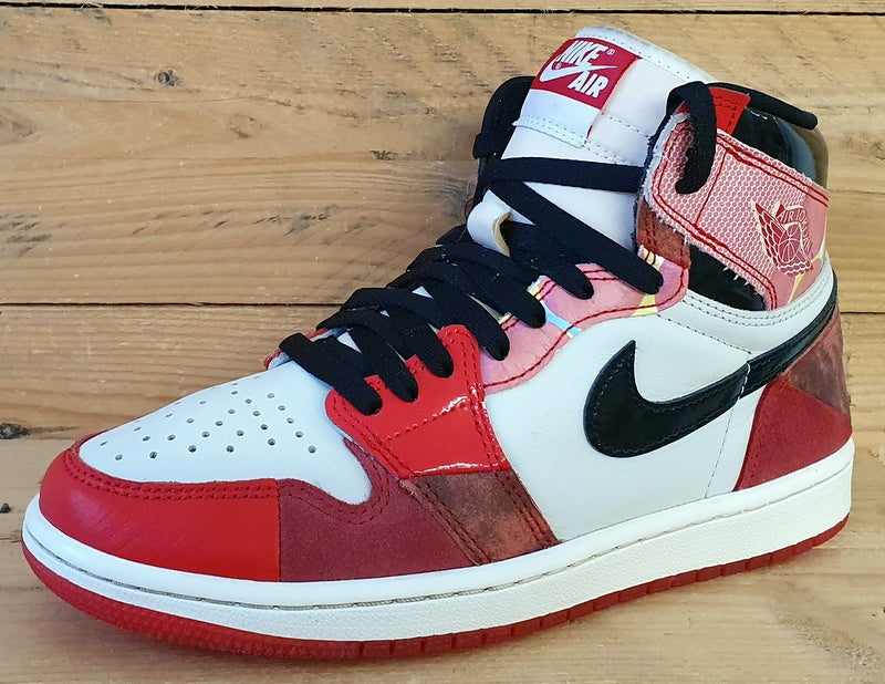 Nike Air Jordan 1 Spiderman High Trainers UK6/US7/EU40 DV1748-601 Red/White