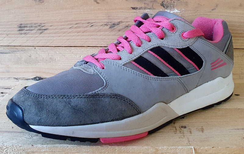 Adidas Originals Tech Super Trainers M25469 Grey/Pink/Black UK10/US10.5/E44.5